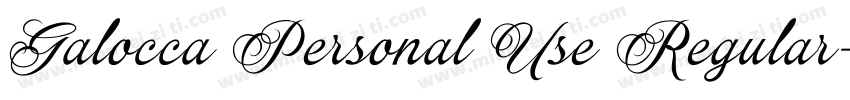 Galocca Personal Use Regular字体转换